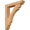 Ekena Millwork Olympic Slat Smooth Bracket w/ Offset Brace, Western Red Cedar, 5 1/2"W x 28"D x 32"H BKT0604X28X32OLY06SWR - alternate 1